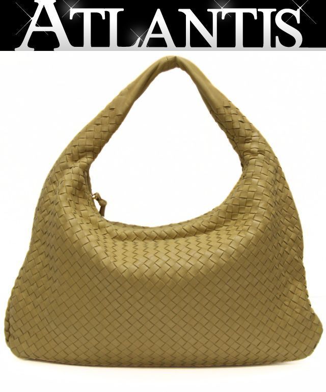BOTTEGA VENETA ボッテガヴェネタ イントレチャート ホーボーバッグ レザー マスタード イエロー 【75038】