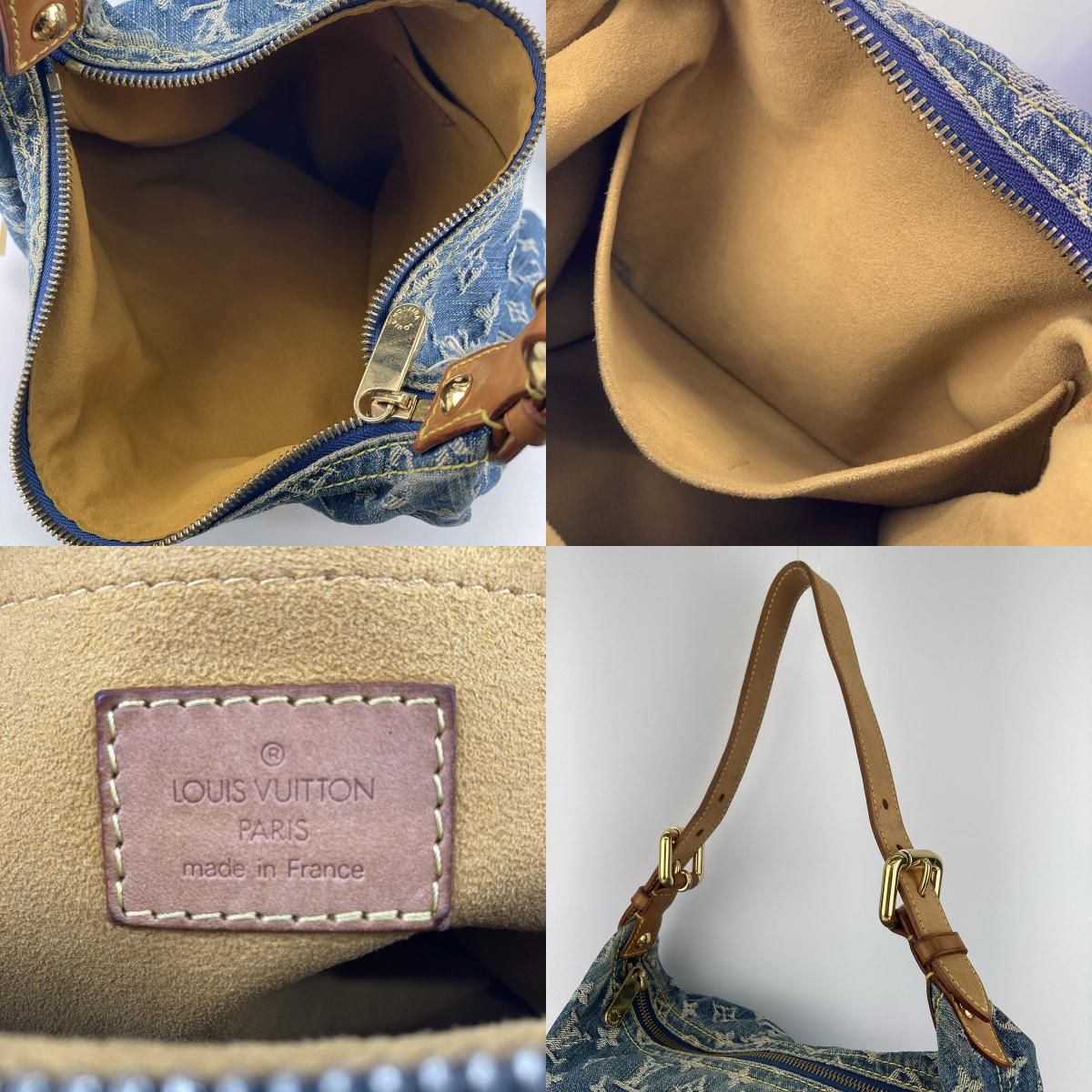 LOUIS VUITTON ルイ・ヴィトン バギーGM デニム ハンドバッグ 2WAY