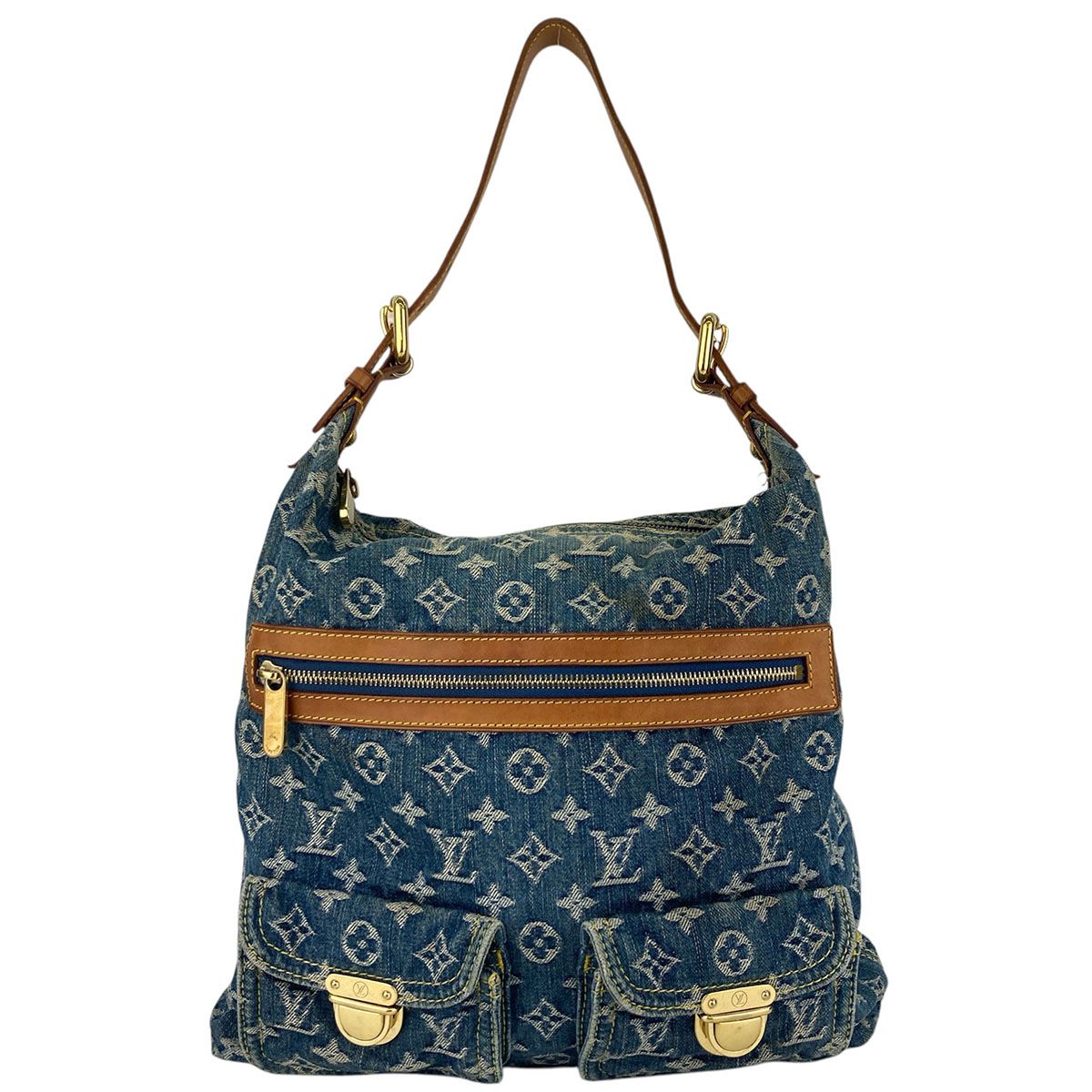 LOUIS VUITTON ルイ・ヴィトン バギーGM デニム ハンドバッグ 2WAY