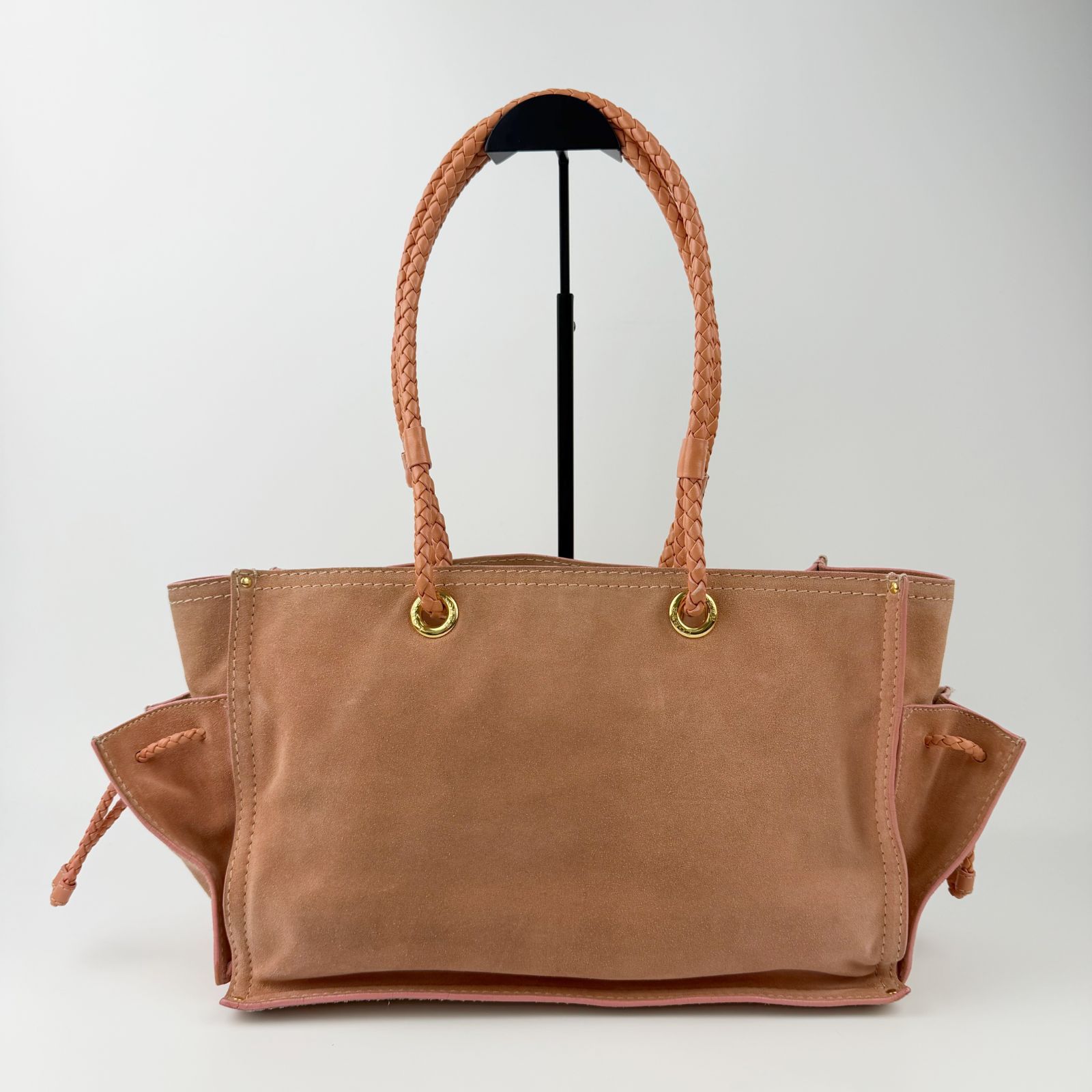 LOEWE】2wayハンドバッグ ヴィンテージ 型押しアナグラムロゴ ブラウン 