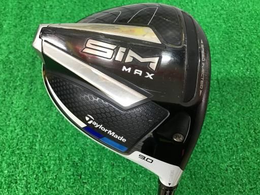 【中古】 テーラーメイド SIM MAX 9° ドライバー DR TENSEI BLUE TM50(DR) (フレックスSR) メンズ 男性用 右利き 右用 Cランク ゴルフクラブ