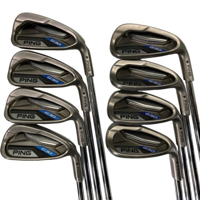 【中古】 ピン G30 8S アイアンセット IR CFS DISTANCE スチール (フレックスS) メンズ 男性用 右利き 右用 Cランク ゴルフクラブ