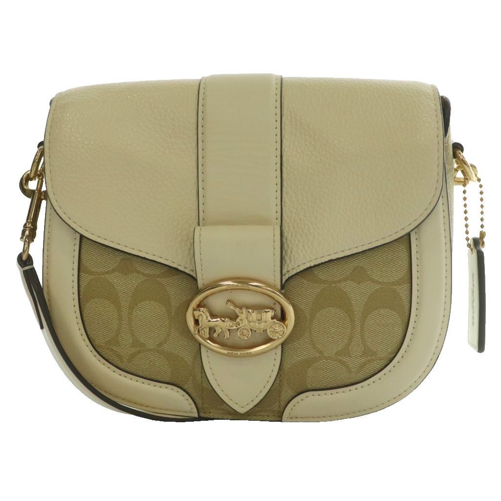 コーチ COACH シグネチャー ショルダーバッグ ベージュ アイボリー C2806 /SS ■OS