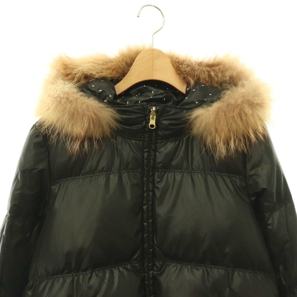 超レア≪ほぼ未使用≫フランシュリッペ リバーシブル ダウンベスト　franche フランシュリッペ franche lippee ラクーンファー付き リバーシブル