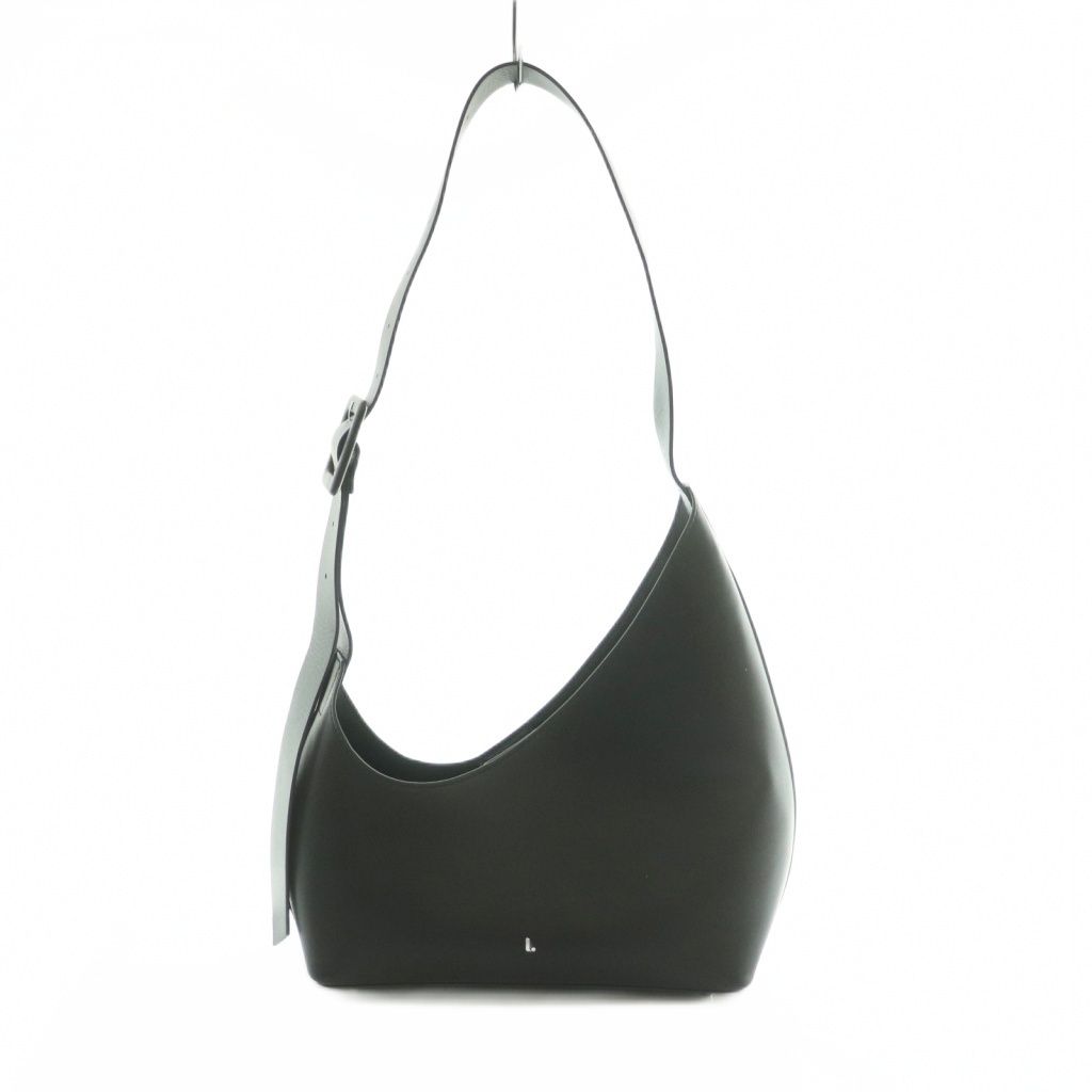 エルドット L dot Asymmetry leather bag mini ショルダーバッグ レザー 黒 ブラック /MI ■OS