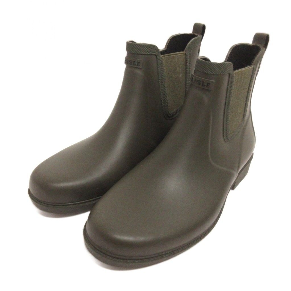エーグル AIGLE カーヴィル ラバーブーツ 雨靴 ショート丈 FR41 25.5cm カーキ