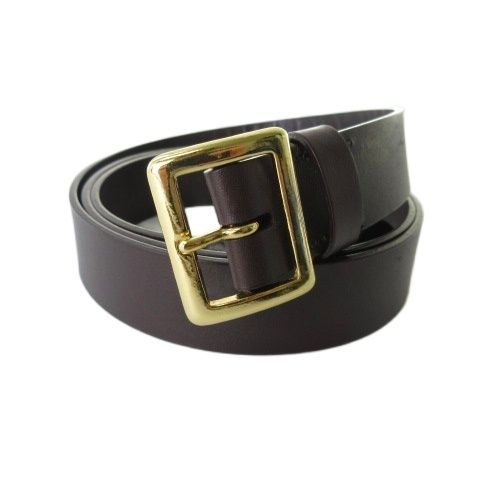 オーラリー AURALEE 26SS SQUARE BUCKLE BELT スクエアバックル レザー ベルト ブラウン 茶