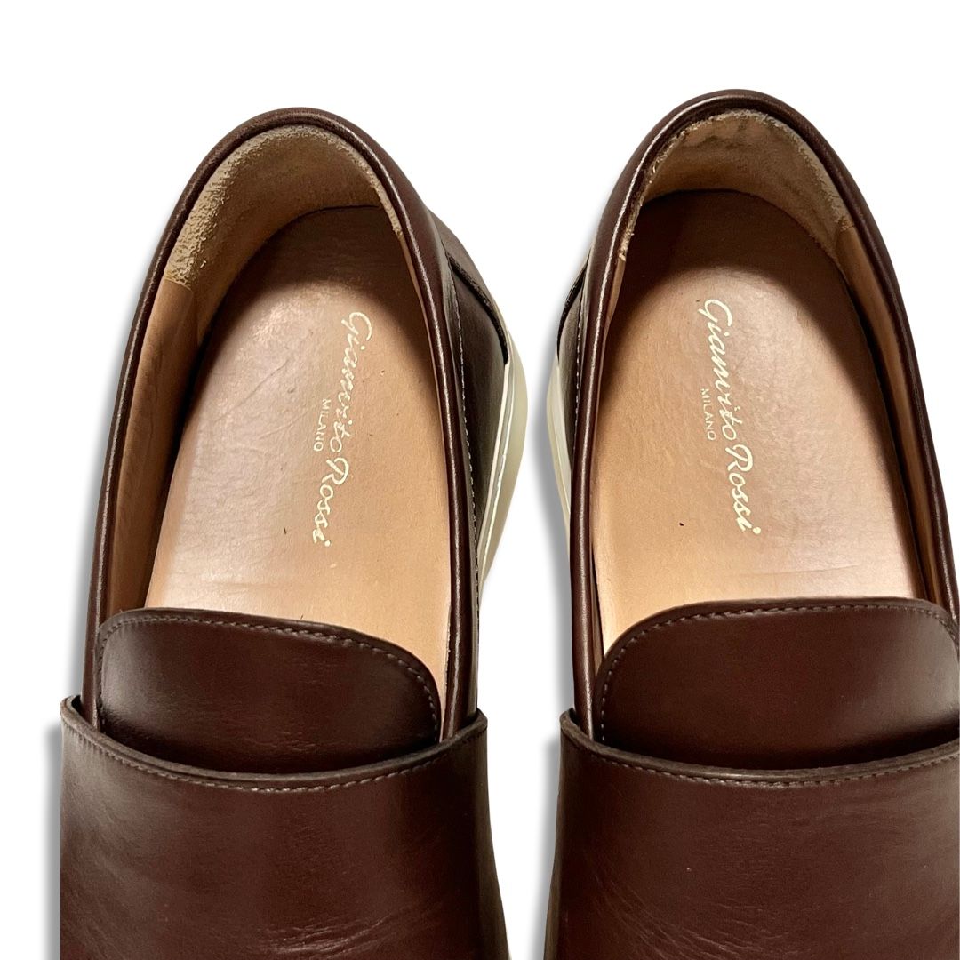 Gianvito Rossi ジャンヴィト ロッシ レザー スリッポン ブラウン size