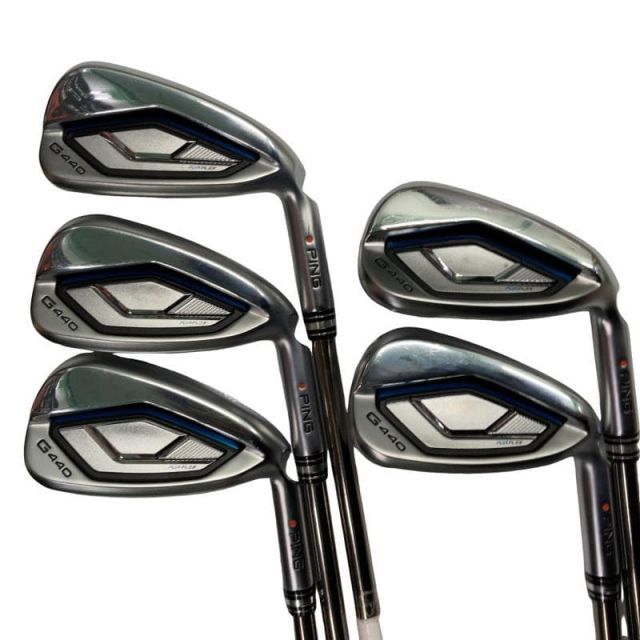 【中古】 ピン G440 5S アイアンセット IR PING TOUR 2.0 CHROME I (フレックスS) メンズ 男性用 右利き 右用 Cランク ゴルフクラブ
