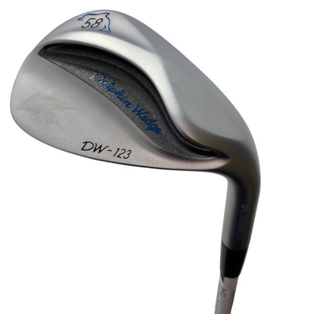 【中古】 キャスコ Dolphin Wedge DW-123 シルバー 58° ウェッジ WG リシャフト (フレックスその他) メンズ 男性用 右利き 右用 Cランク ゴルフクラブ