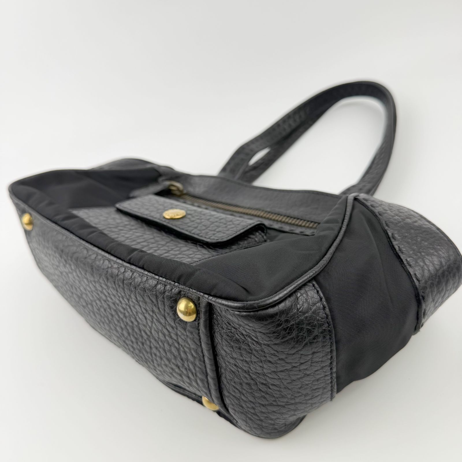 中古】PRADA プラダ テスート ミニボストン ハンドバッグ ナイロン 