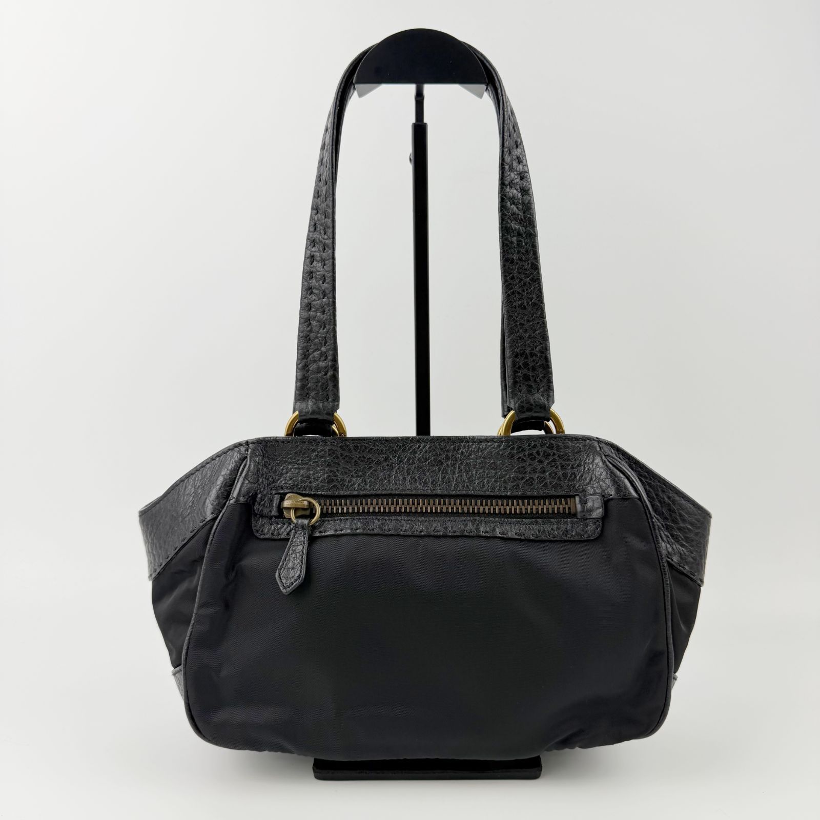中古】PRADA プラダ テスート ミニボストン ハンドバッグ ナイロン 