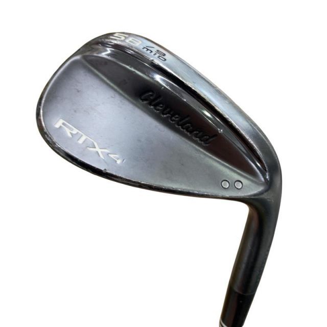 【中古】 クリーブランド Cleveland RTX-4 ブラックサテン 58°/09° MID ウェッジ WG Dynamic Gold (フレックスS) メンズ 男性用 右利き 右用 Cランク ゴルフクラブ