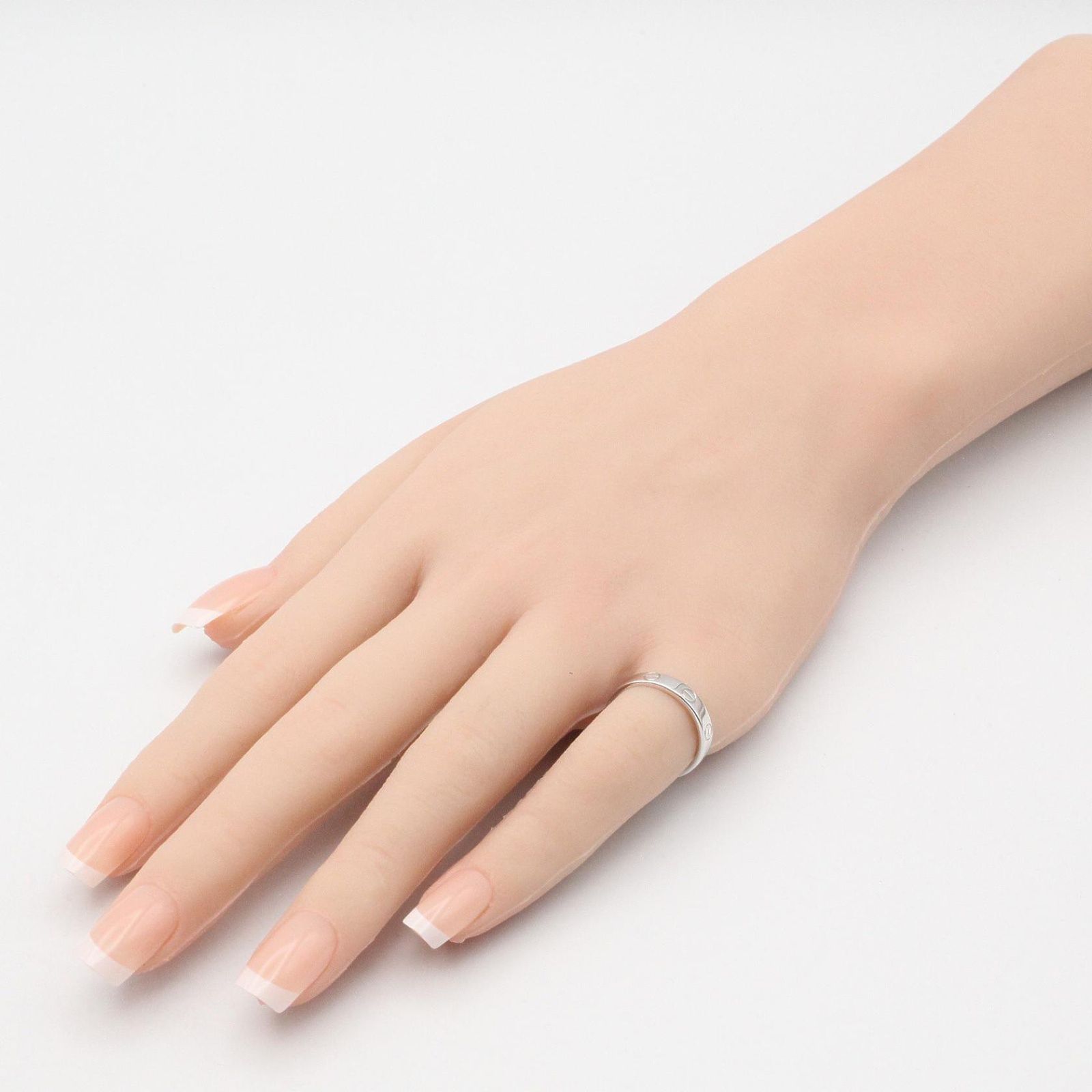カルティエ CARTIER リング・指輪 ミニラブリング K18WG（ホワイト 