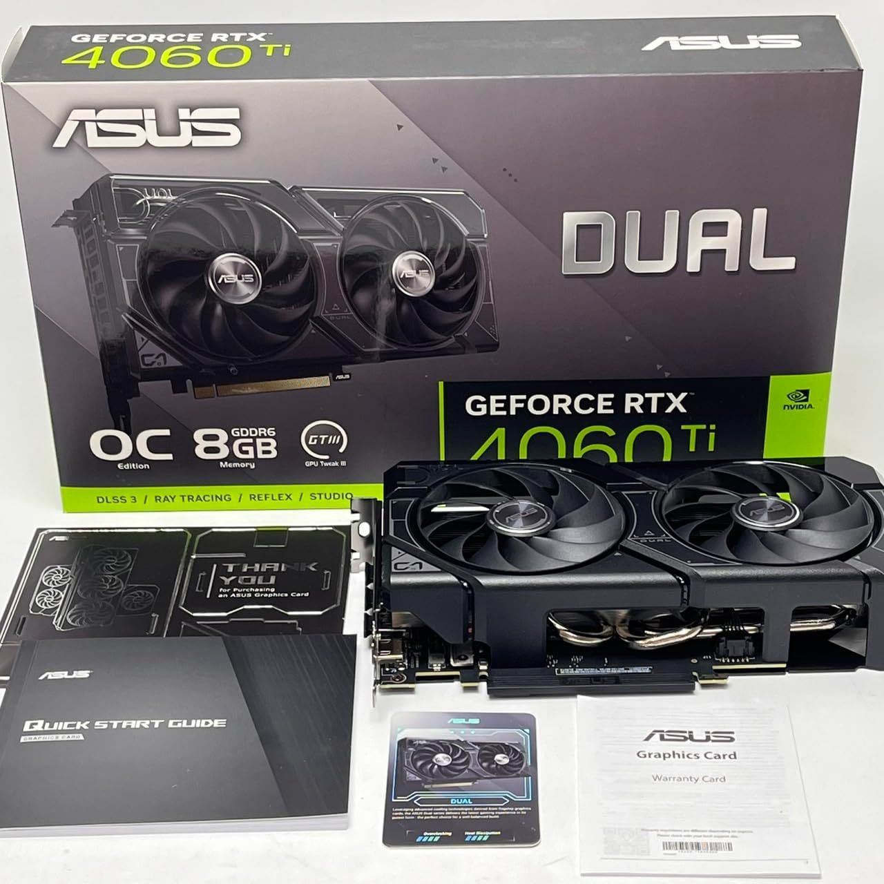 ASUS Dual GeForce RTX 4060 Ti EVO OC Edition 8GB GDDR6 DUAL-RTX4060TI-O8G-EVO　No3137