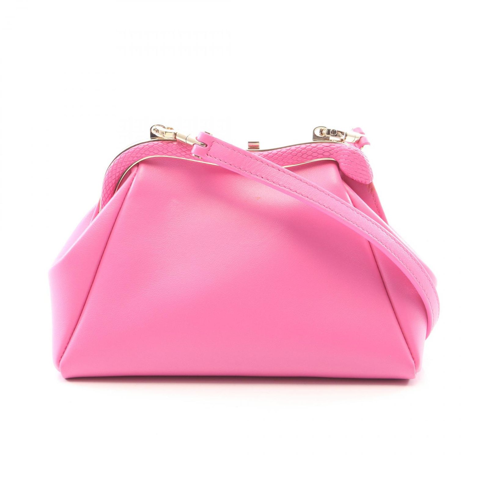 ブルガリ BVLGARI ショルダーバッグ セルペンティーヌ ピンク レザー セルペンティーヌ 2wayショルダーバッグ レディース Used A