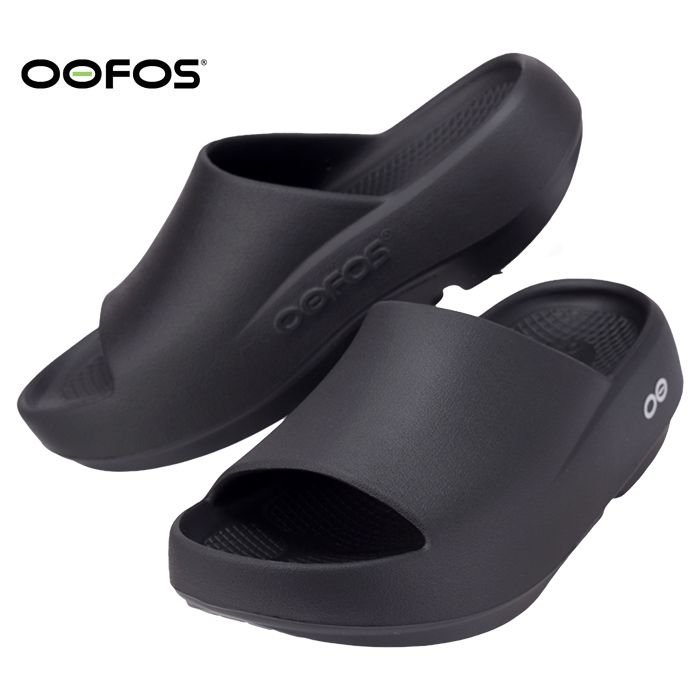 OOFOS ウーフォス OOAHH PLUS UNISEX ウーアー プラス 2000020050211 ユニセックス リカバリーサンダル サンダル ブラック 黒