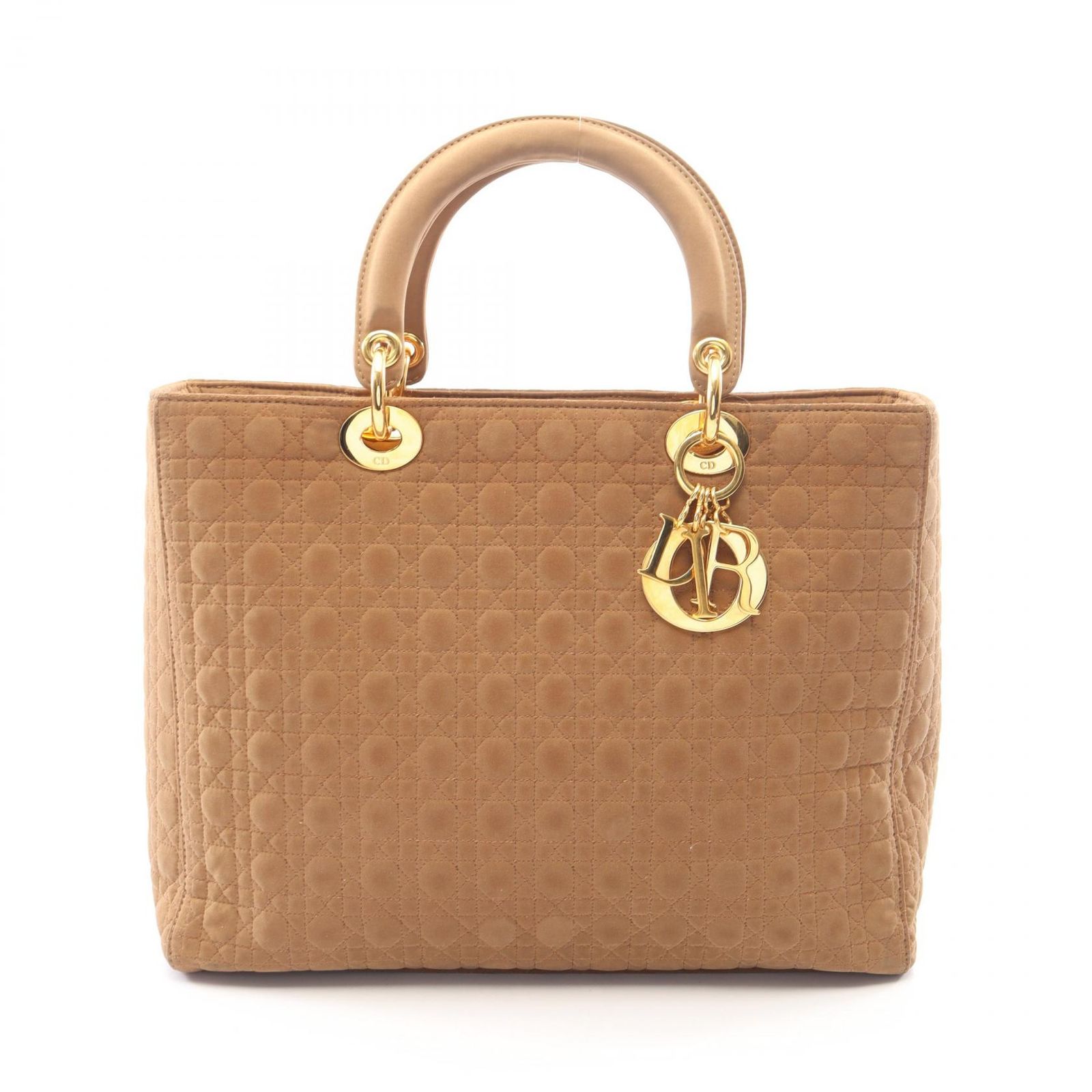 ★Dior レディディオール　カナージュ　ベージュ　　ナイロン ディオール Dior トートバッグ LADY DIOR レディディオール ラージ