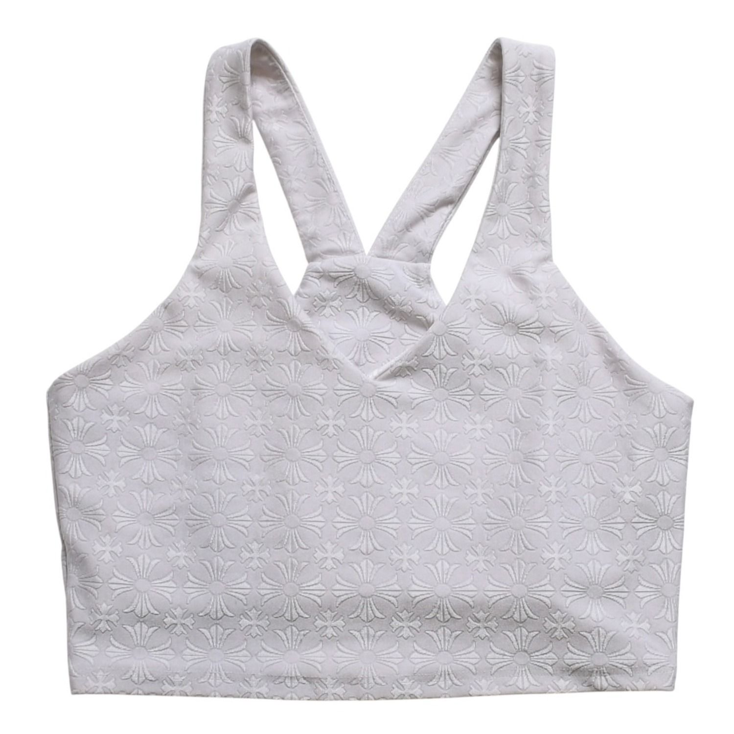 極美品 CHROME HEARTS クロムハーツ リブタンクトップ ノースリーブ CH
