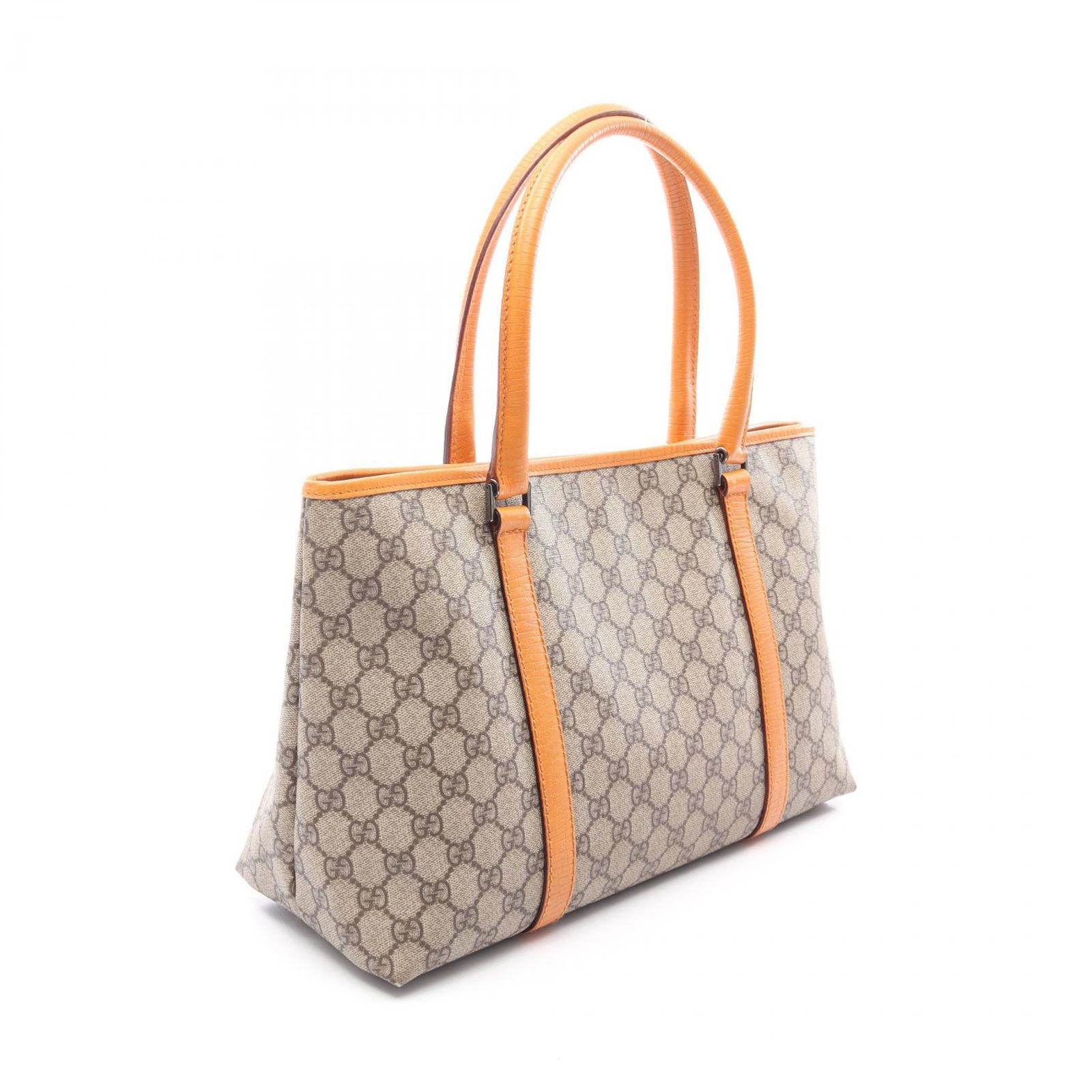 グッチ GUCCI トートバッグ GGスプリーム 114595 ベージュ/オレンジ 