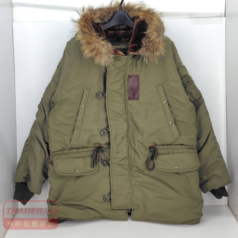 05w22108 ワイパー WAIPER N-3 AIR CREW フライトジャケット カーキグリーン XL 中国製 メンズ ミリタリージャケット ナイロン 21WP96 【中古品】