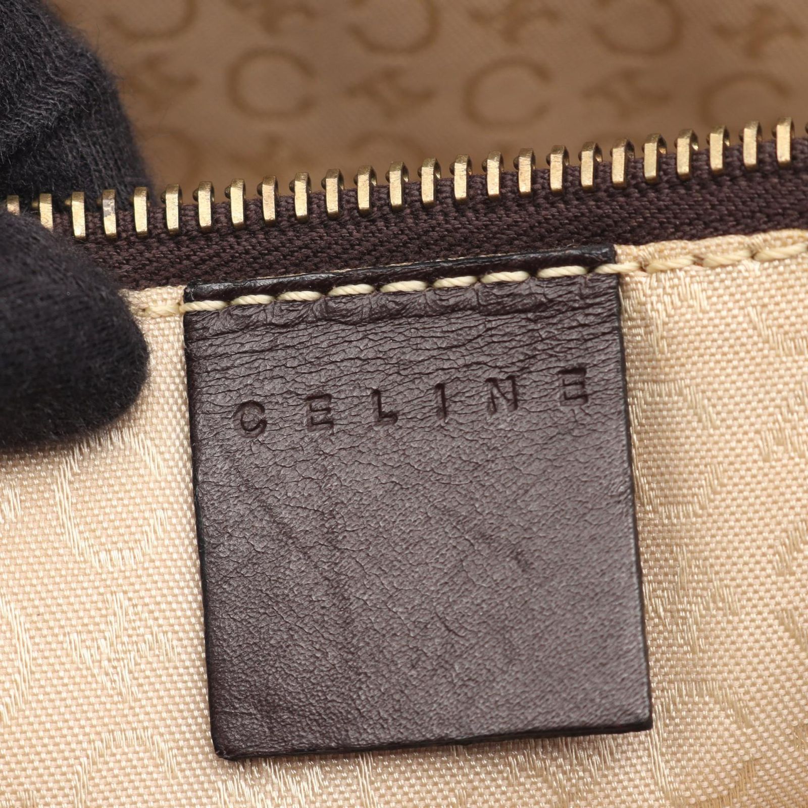 セリーヌ CELINE トートバッグ Cマカダム ブラウン/ダークブラウン 