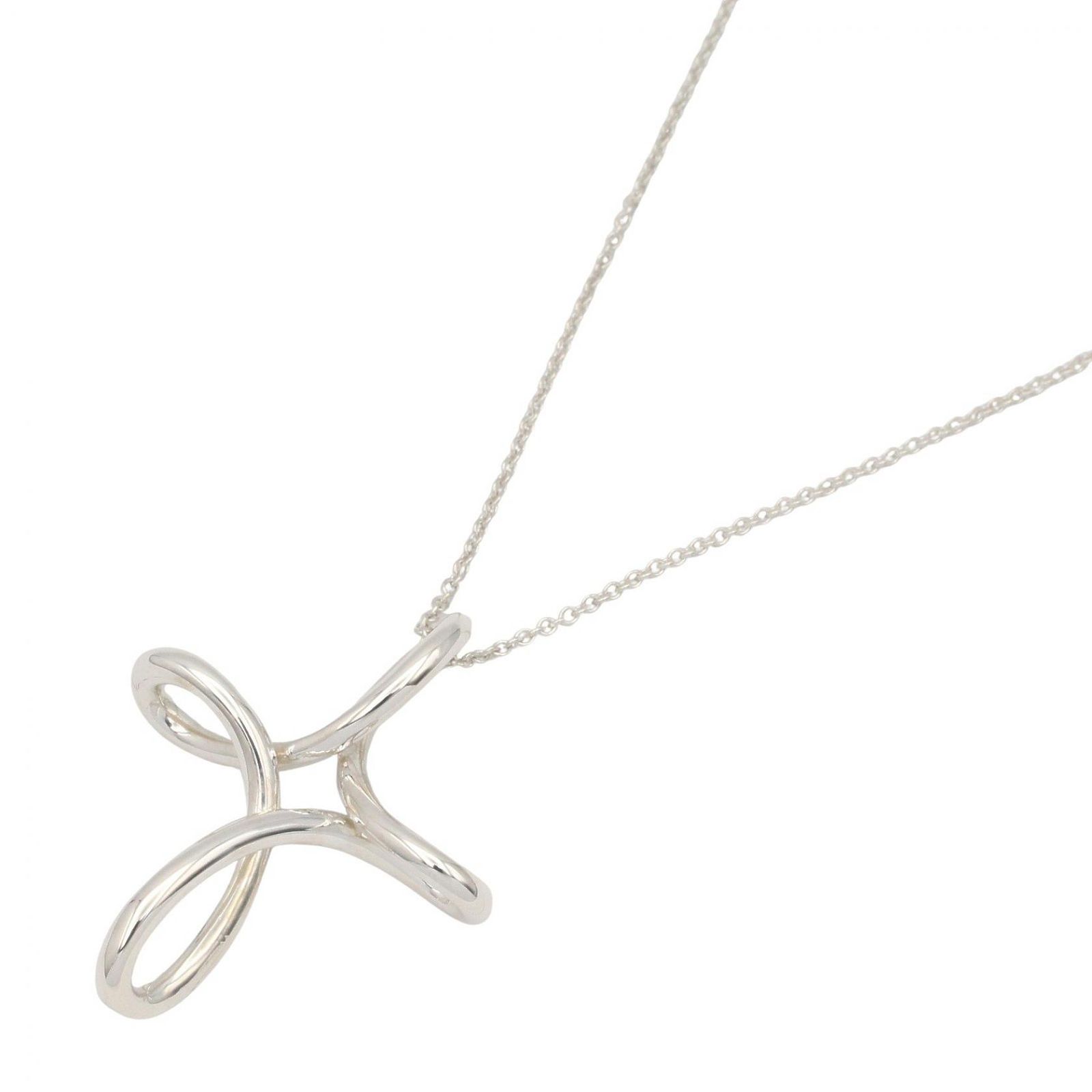 ティファニー TIFFANY＆CO ネックレス インフィニティクロス ネックレス 首回り72㎝ シルバー925 インフィニティクロス ネックレス ユニセックス Used A