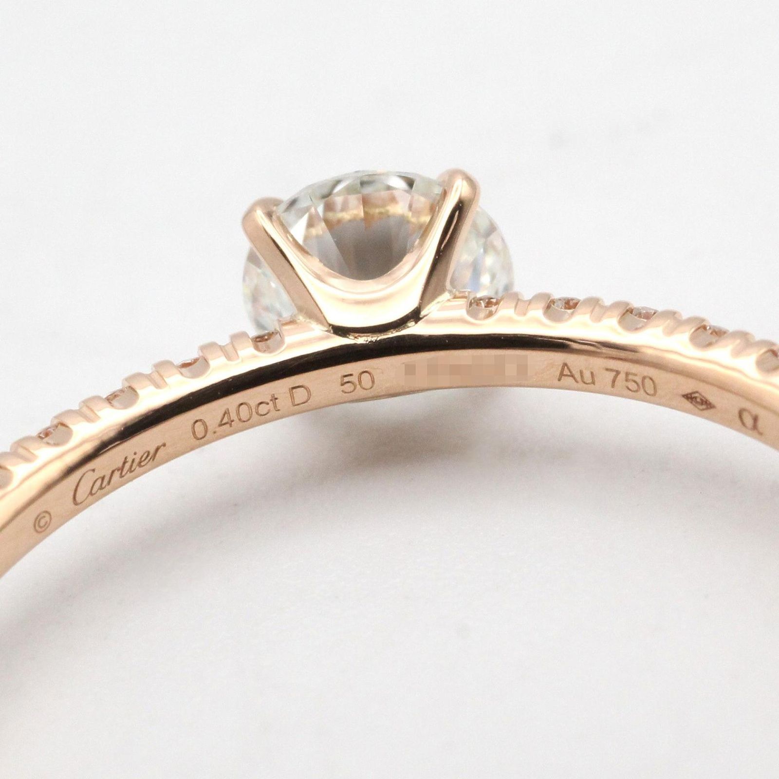 カルティエ CARTIER リング・指輪 エタンセル ハーフエタニティ ダイヤ