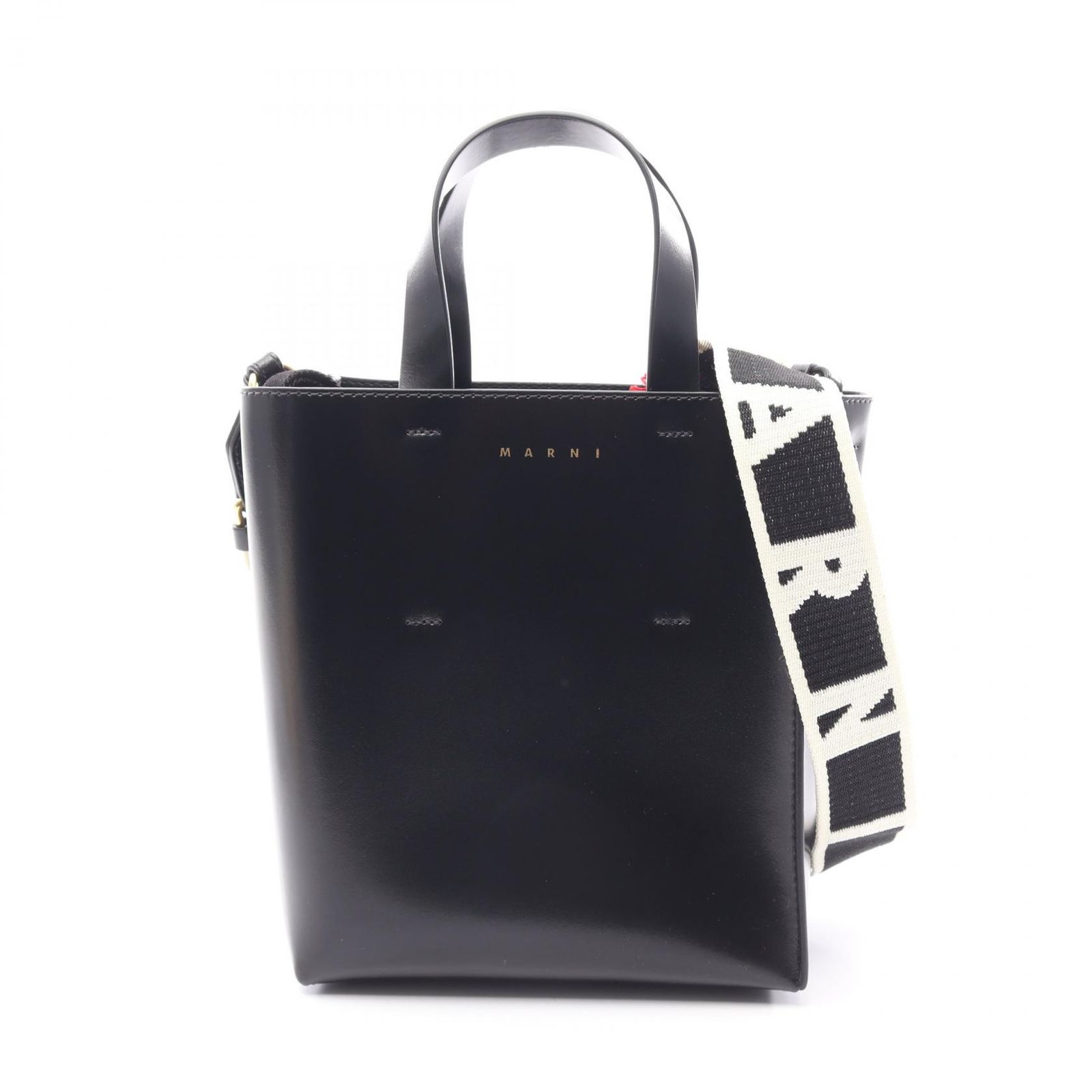 マルニ MARNI ハンドバッグ MUSEO MINI 2WAY SHMP0039U100N99 レザー ショルダーバッグ レディース 未使用