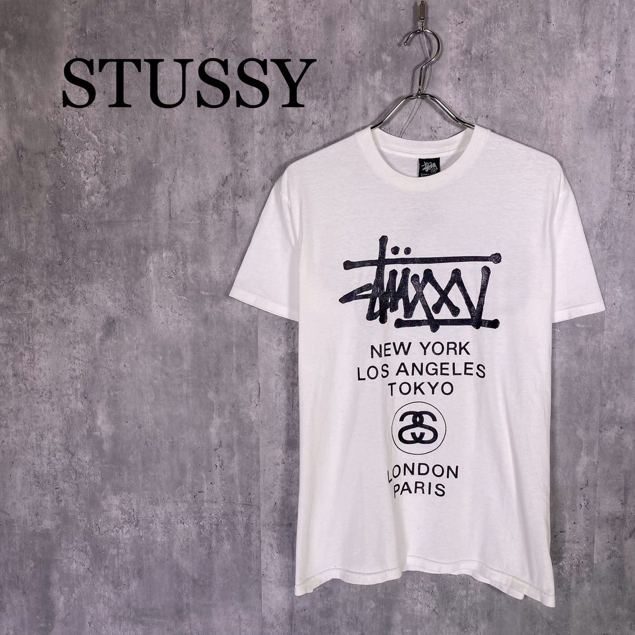『STUSSY』ステューシー (M) 25周年 プリント Tシャツ メンズ