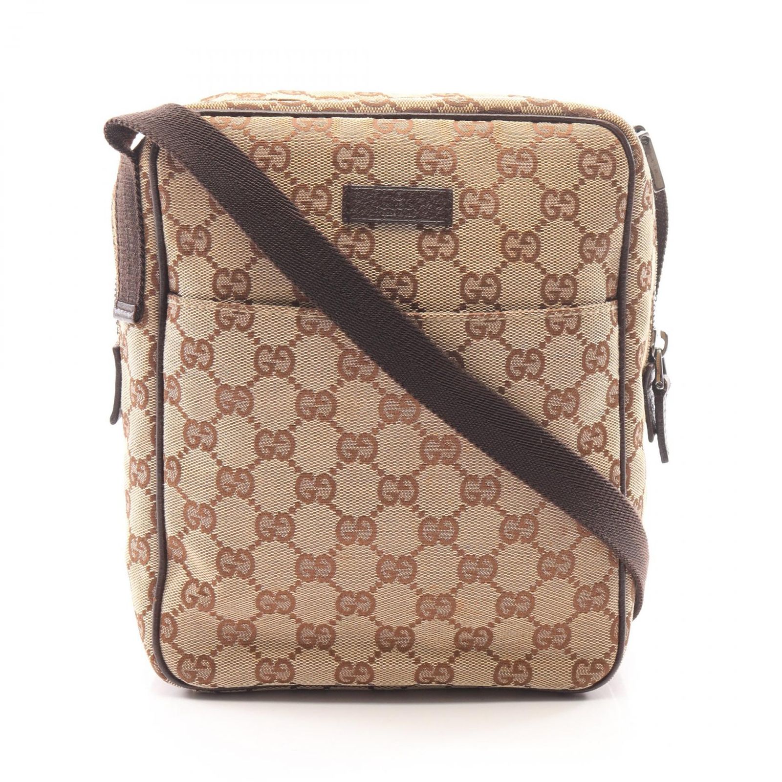 グッチ GUCCI ショルダーバッグ GGキャンバス 122759 ベージュ キャンバス レザー ショルダーバッグ ユニセックス Used B