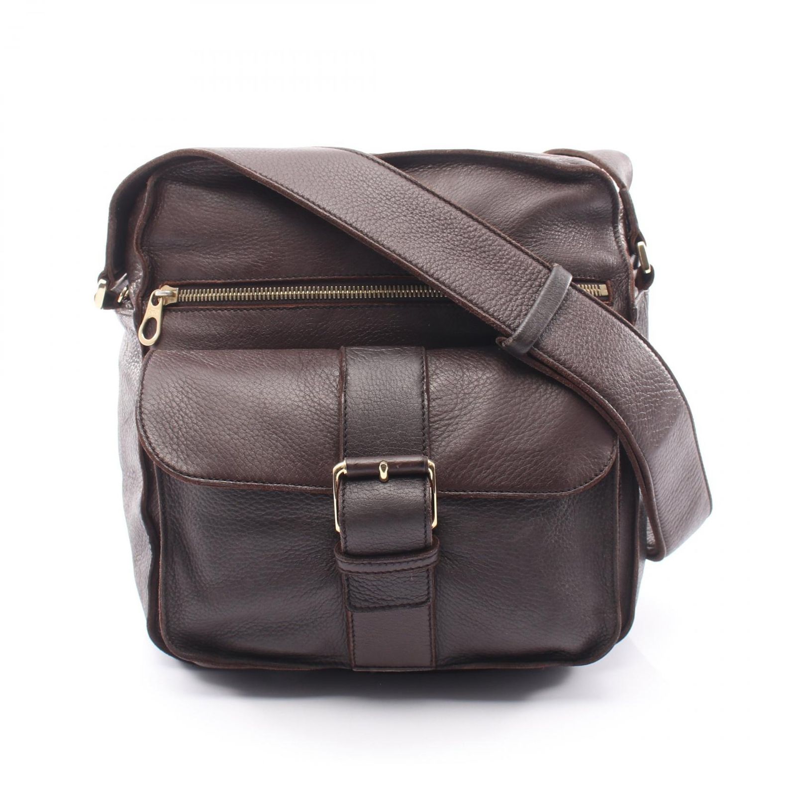 ボッテガヴェネタ BOTTEGA VENETA ショルダーバッグ ブラウン レザー ショルダーバッ グ レディース Used B