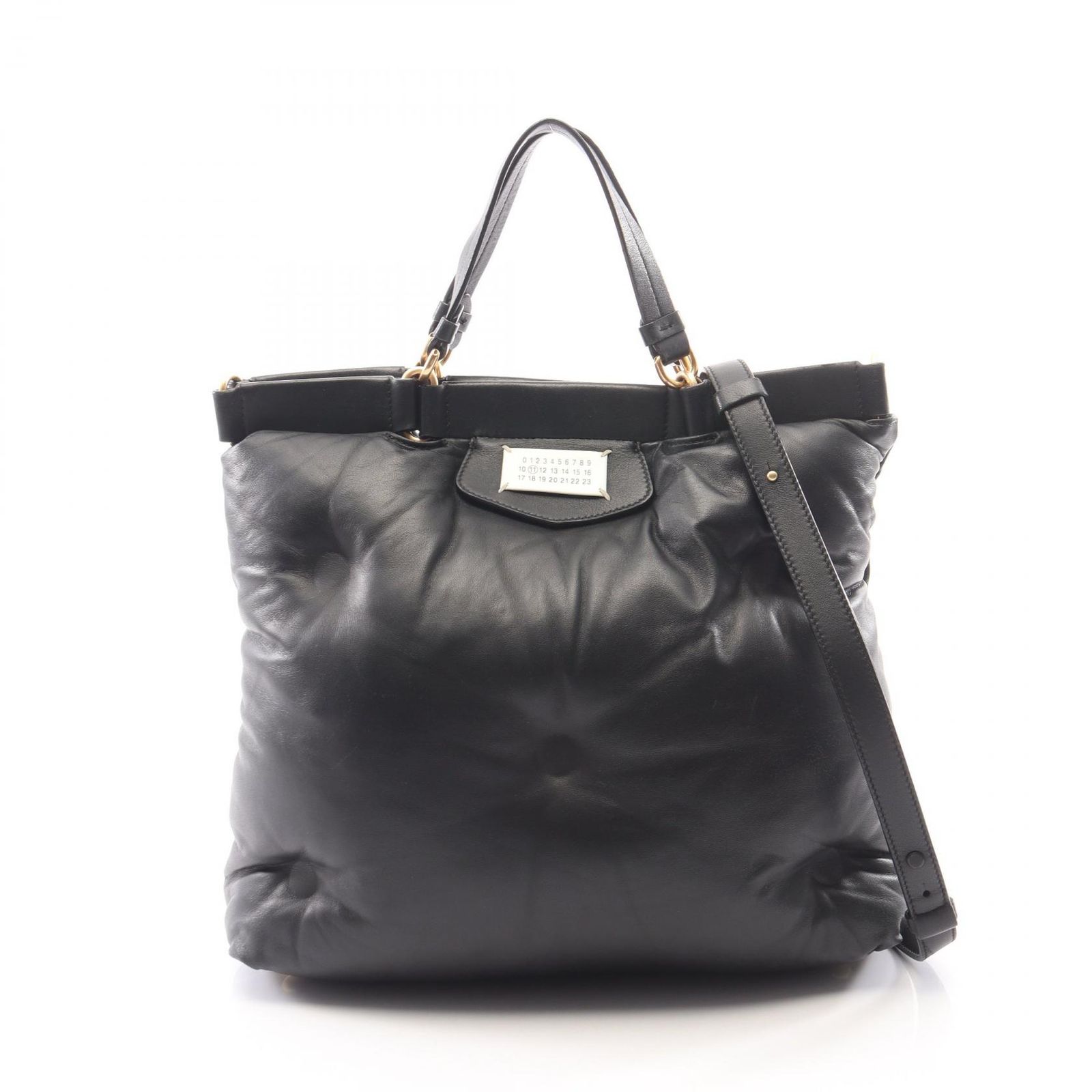 メゾンマルジェラ11 Maison Margiela 11 ハンドバッグ GLAM SLAM グラムスラム 2WAY S56WC0126 ブラック レザー グラムスラム 2wayショルダー レディース Used A