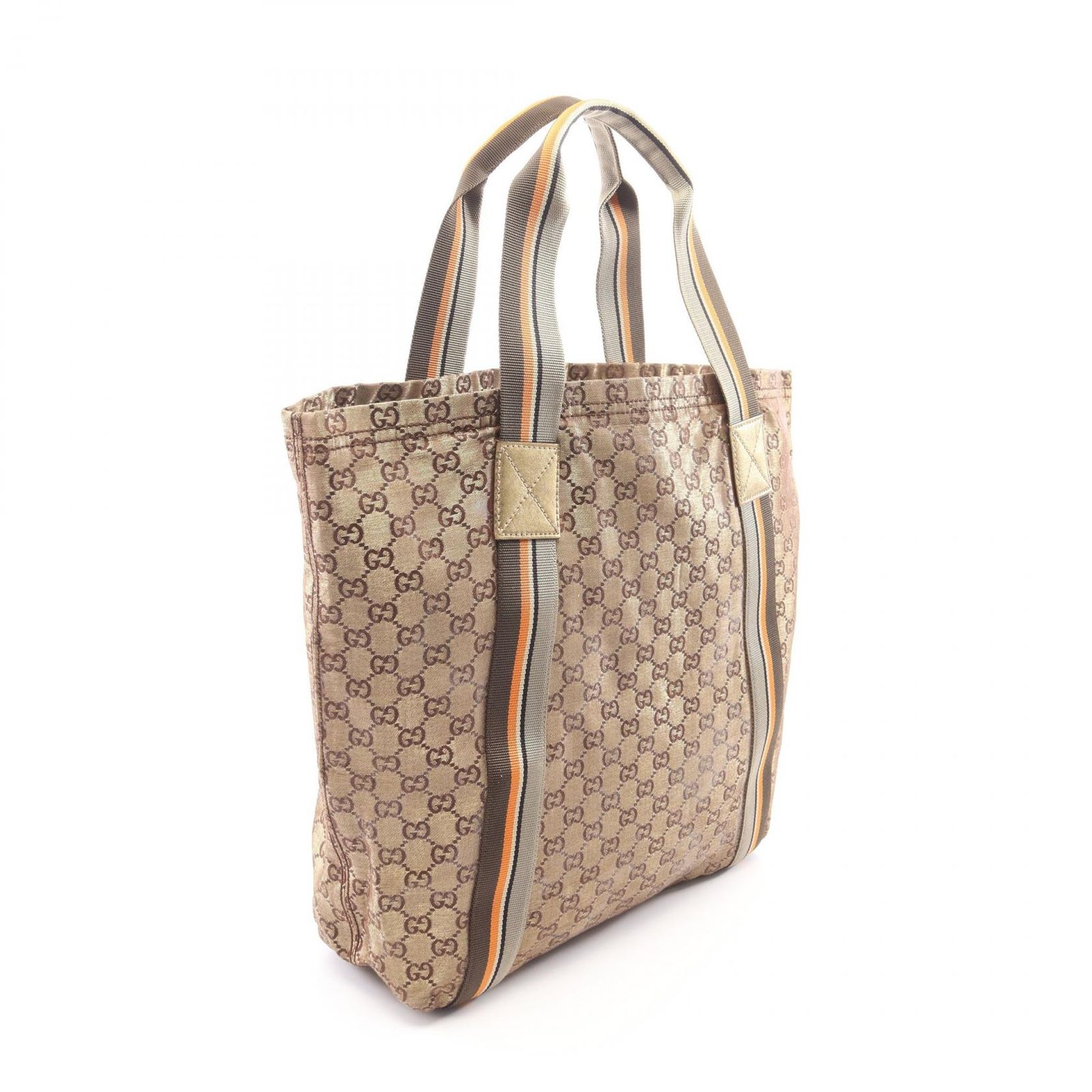 グッチ GUCCI トートバッグ GG柄 189669 ゴールド キャンバス GG