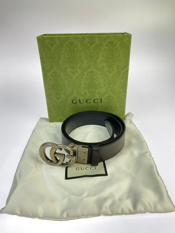 【中古品】 GUCCI グッチ GGマーモント リバーシブルベルト 627055・480199 【183-260618-KS-07-min】