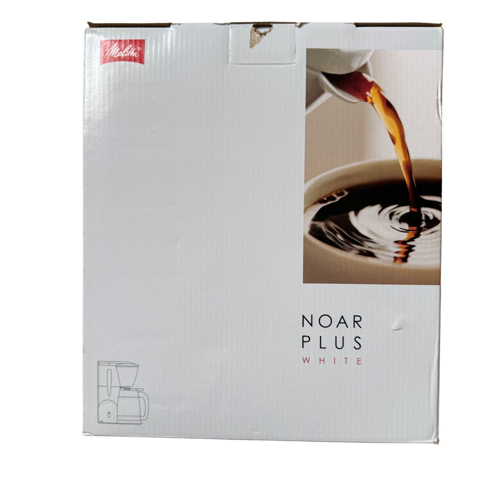 訳あり】メリタ コーヒーメーカー ノアプラス ホワイト 5杯用 SKT55-3W