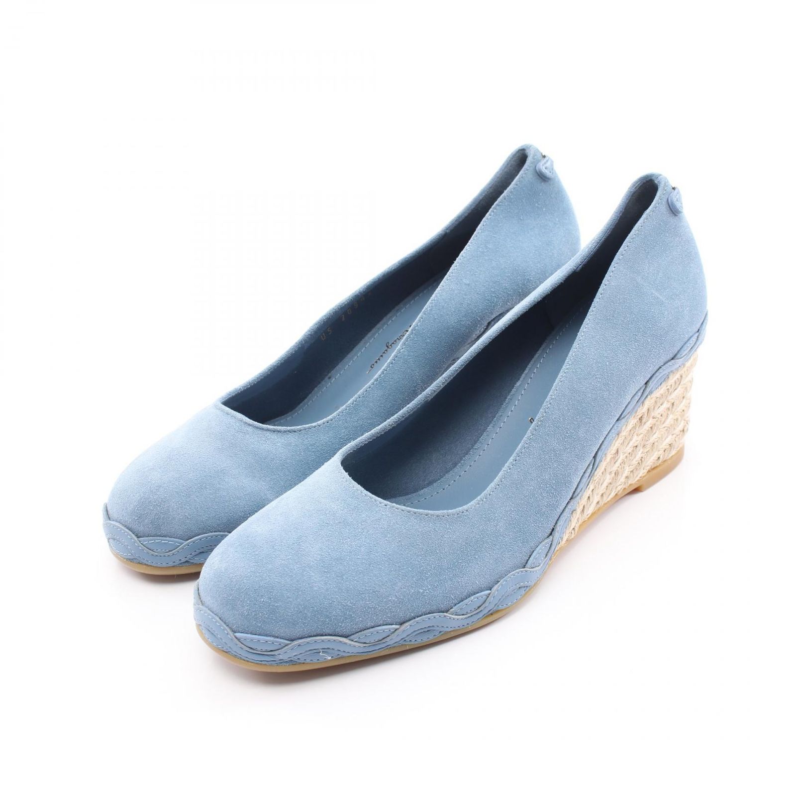 サルヴァトーレフェラガモ Salvatore Ferragamo パンプス ウェッジソール スウェード レザー パンプス レディース Used A