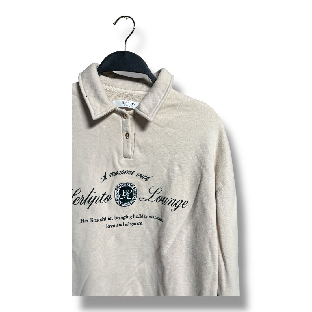 Her lip to ハーリップトゥ HLT Lounge Polo Sweat shirt スウェット