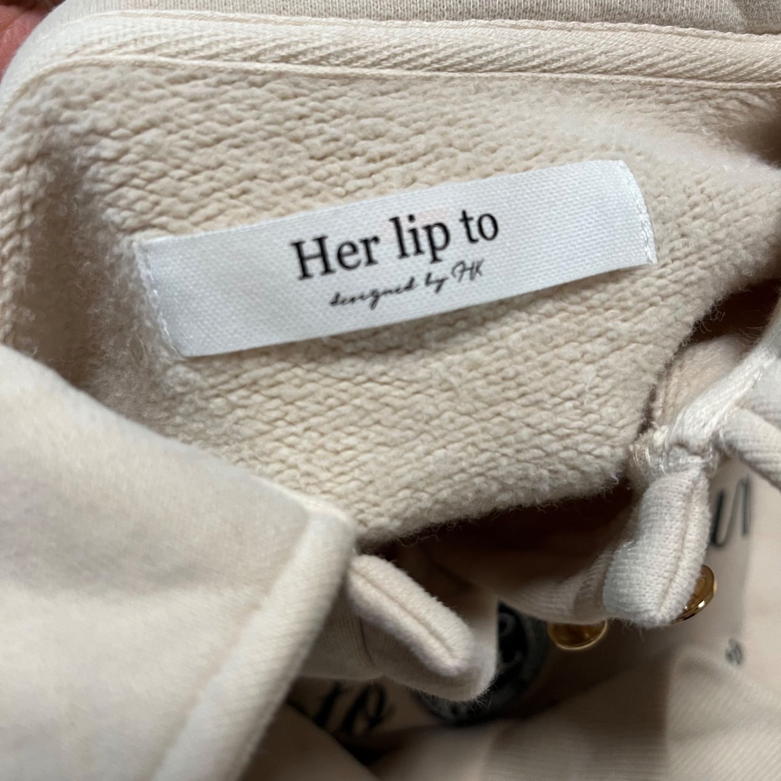 Her lip to ハーリップトゥ HLT Lounge Polo Sweat shirt スウェット 