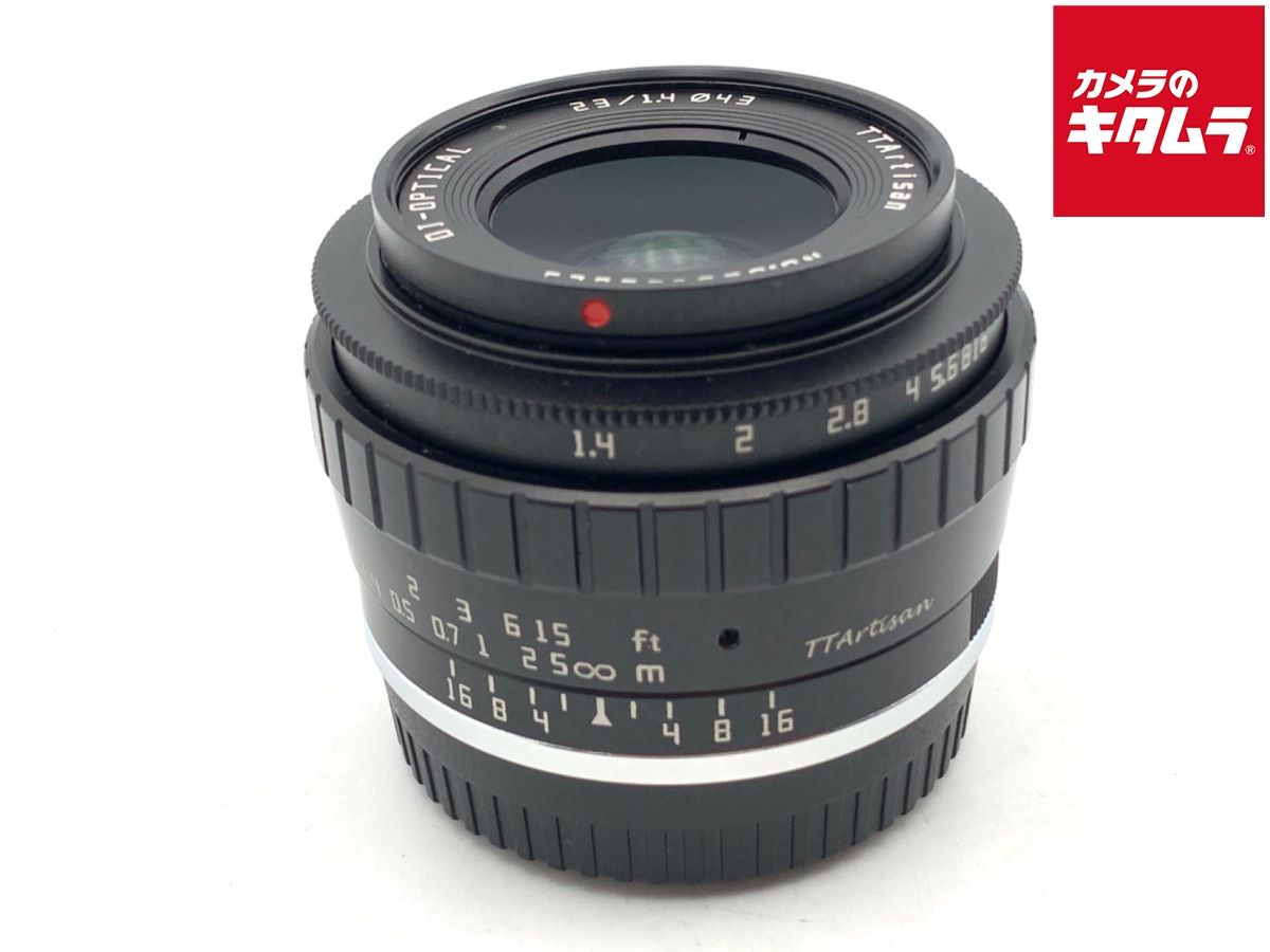 【中古】 【良品】 銘匠光学 TTArtisan 23mm f/1.4 C フジフイルムX用 ブラック