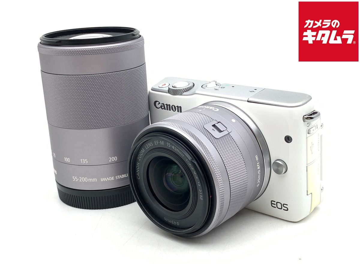 【中古】 【並品】 キヤノン EOS M10 ダブルズームキット ホワイト