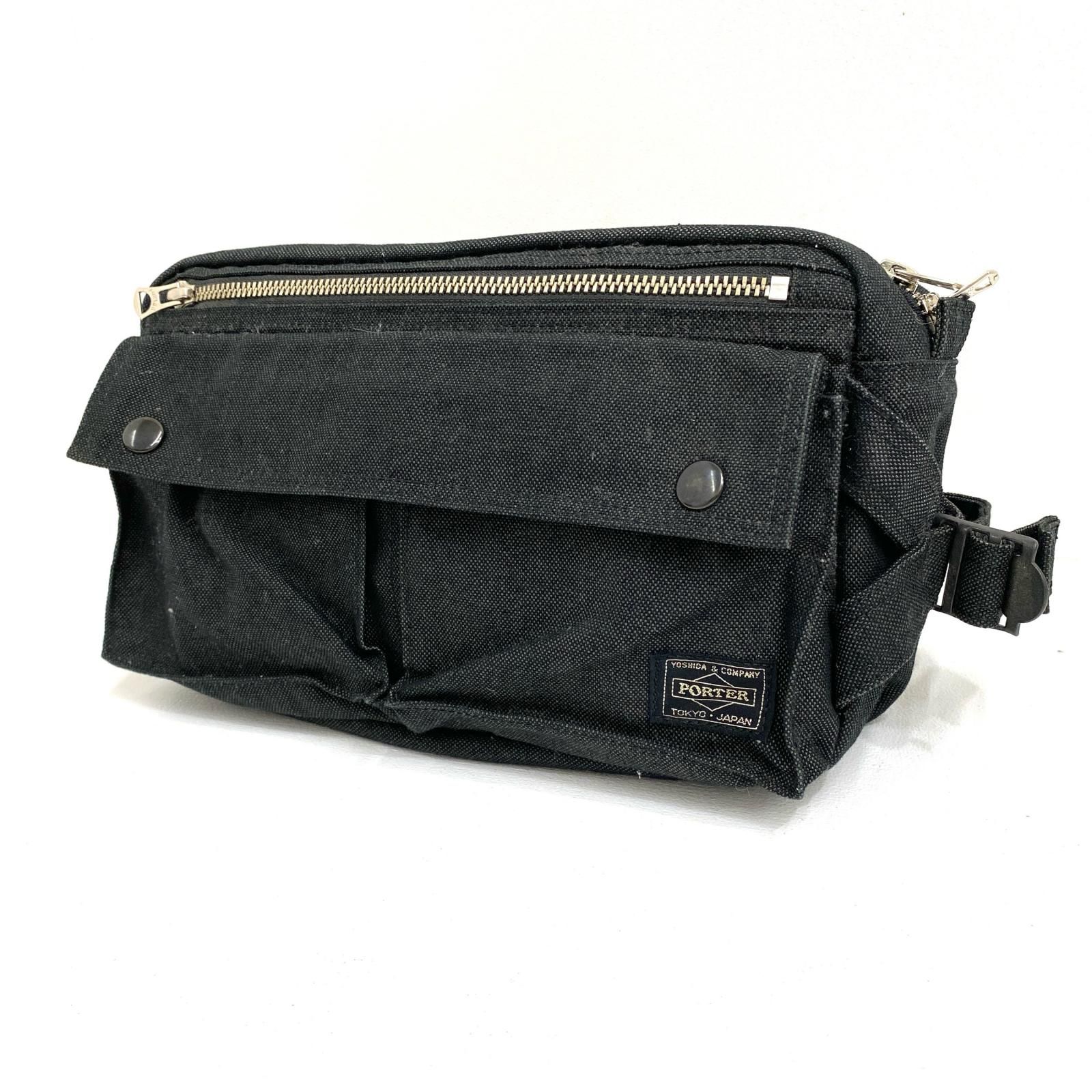【加古川店】 中古 PORTER | ポーター ウエストバッグ SMOKY WAIST BAG 592-07600 ブラック 【121】