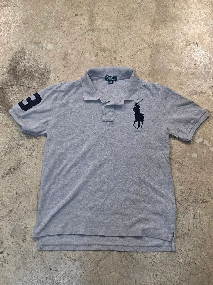 ポロラルフローレン ビックポニー 半袖 カラーTシャツ グレー