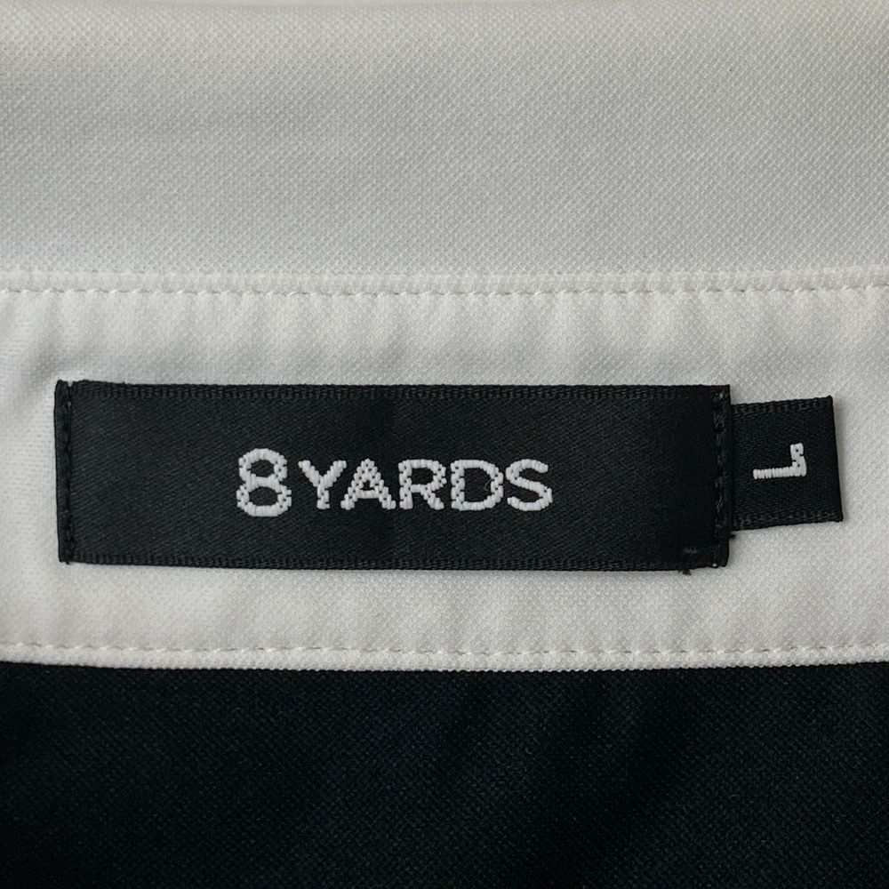 サイズ：L 8YARDS ハチヤーズ 半袖ポロシャツ ブラック系