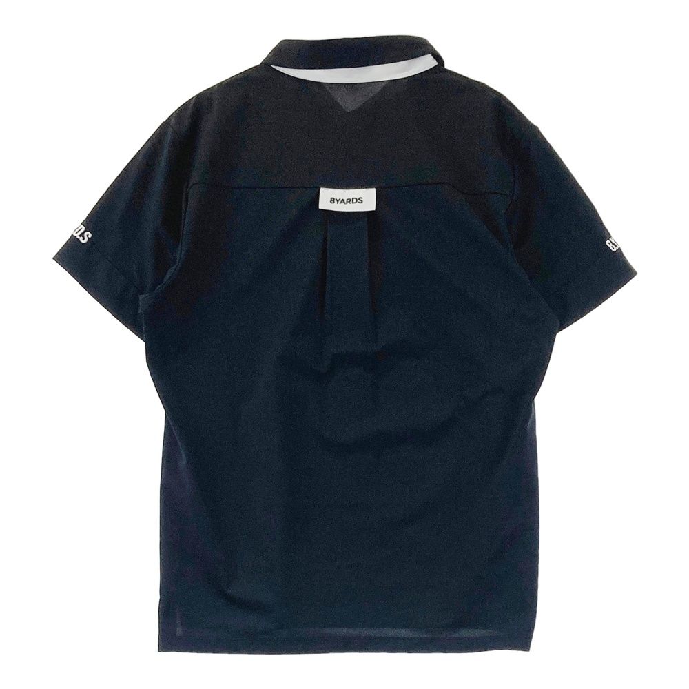 サイズ：L 8YARDS ハチヤーズ 半袖ポロシャツ ブラック系