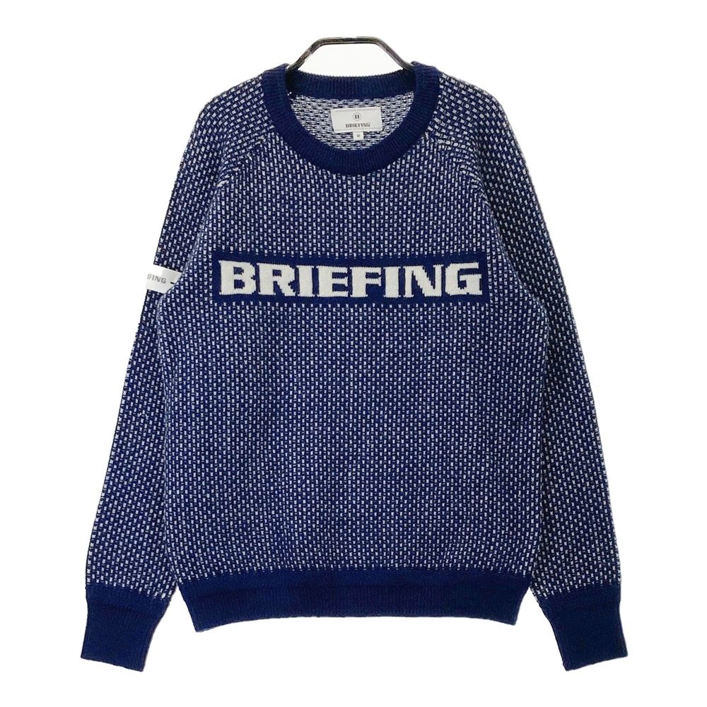 サイズ：M BRIEFING GOLF ブリーフィング 2024年モデル ニットセーター 総柄 ネイビー系 [240101709587] ゴルフウェア レディース ストスト