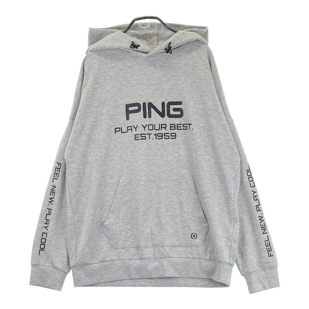 サイズ：L PING ピン 2024年 スウェット 長袖パーカー グレー系