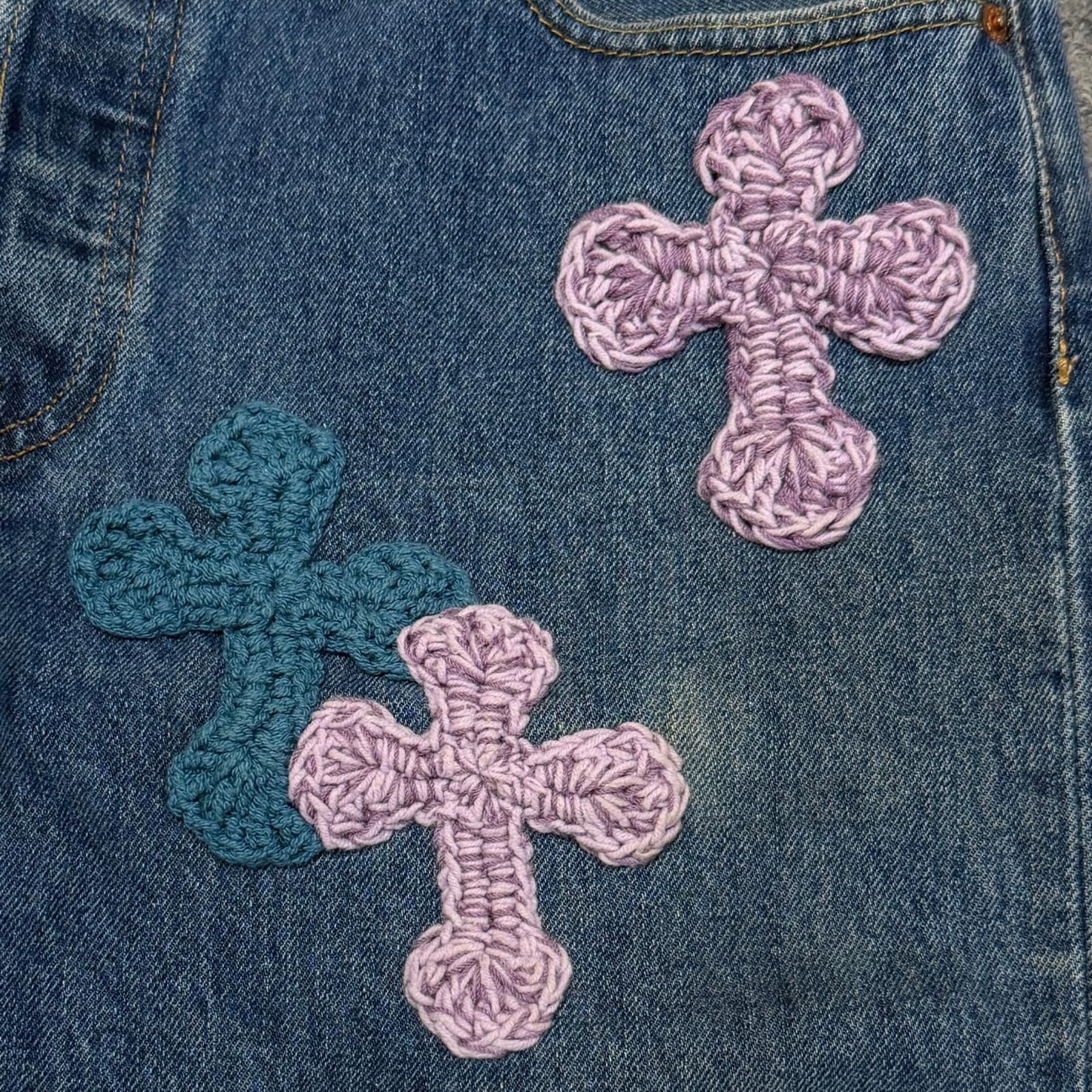 Y.A.R.N. 3D Cross Denim Pants クロスニット デニムパンツ ジーンズ
