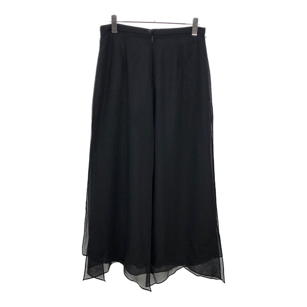 USA製 dressbarn collection スリッド シアー ワイドパンツ ブラック(レディース 14)中古 古着 V6576