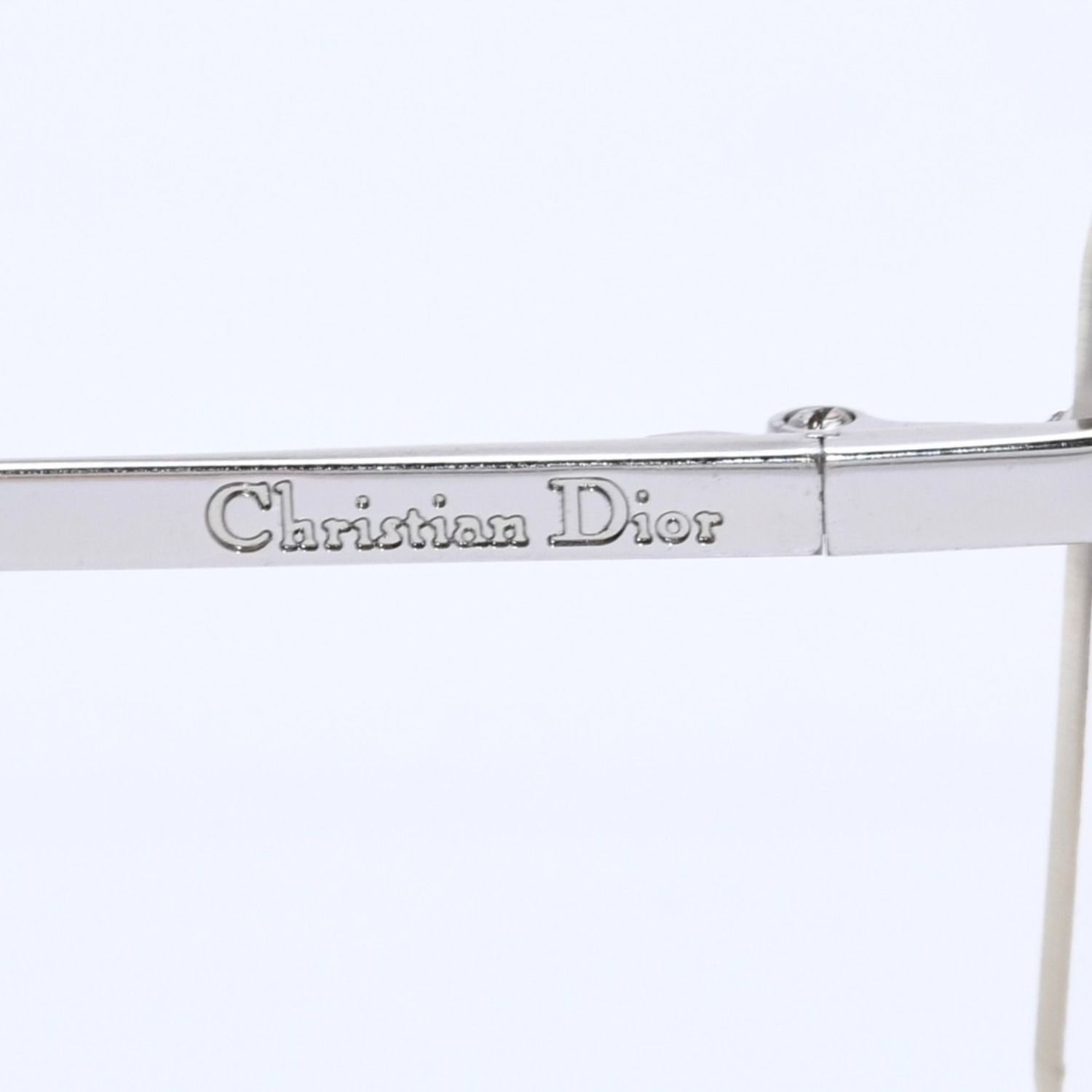 Christian Dior クリスチャンディオール リムレス サングラス シルバー